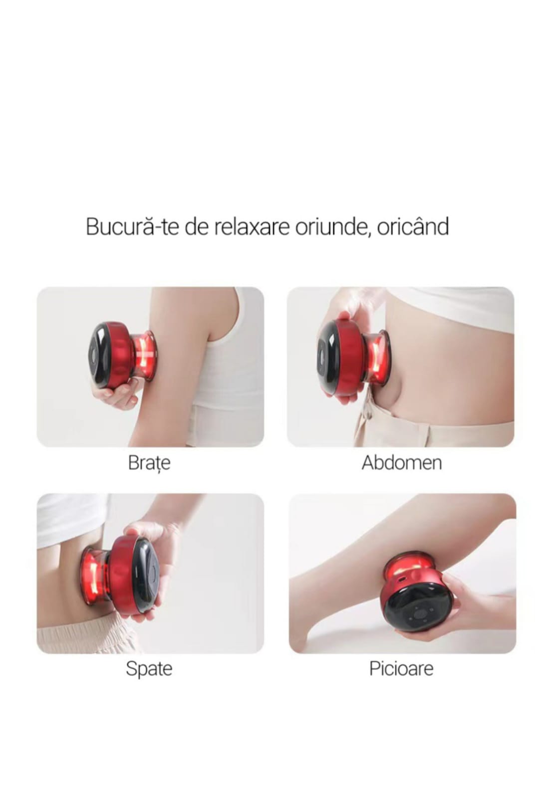 Aparat inteligent profesional de masaj cu ventuze electrice