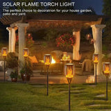 Set 10 x Lampa solara tip torta cu efect flacara