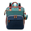 Geanta/rucsac,cu port USB si 14 compartimente, textil, 40 x 30 x 14 cm, multicolor