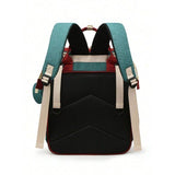 Geanta/rucsac,cu port USB si 14 compartimente, textil, 40 x 30 x 14 cm, multicolor