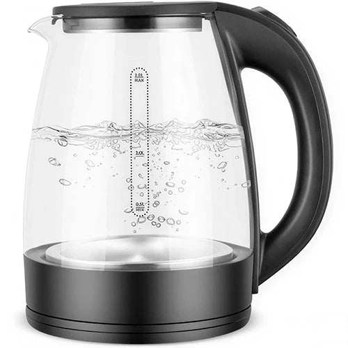 Fierbator electric din sticla 1.8L,oprire automata ,protectie la fierbere fara apa