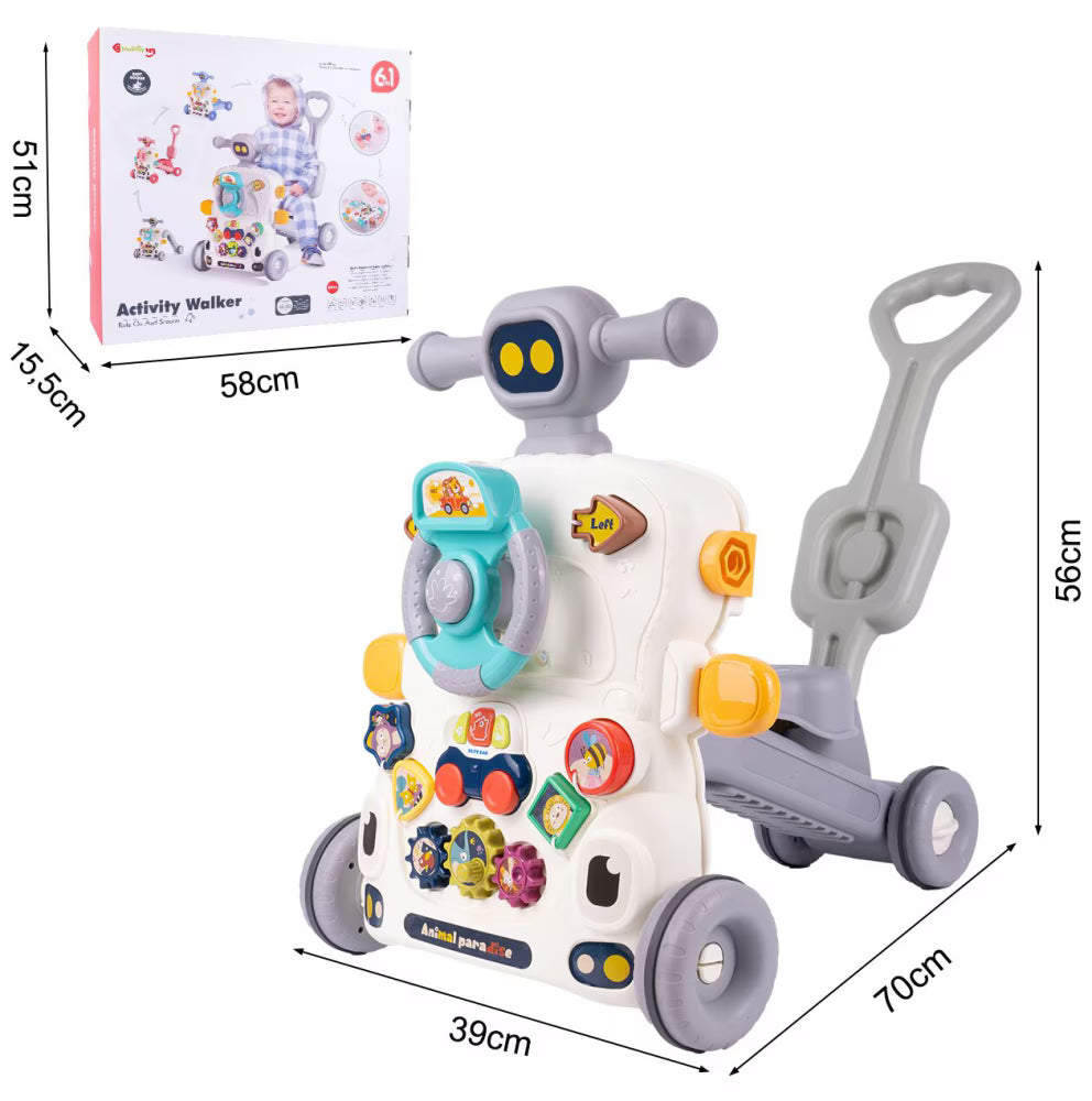 Antepremergator, transformabil, interactiv, 6in1 ,cu volan