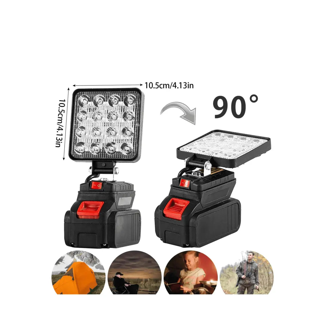Lampa de lucru portabila, baterie li-ion 48V, proiector 48W