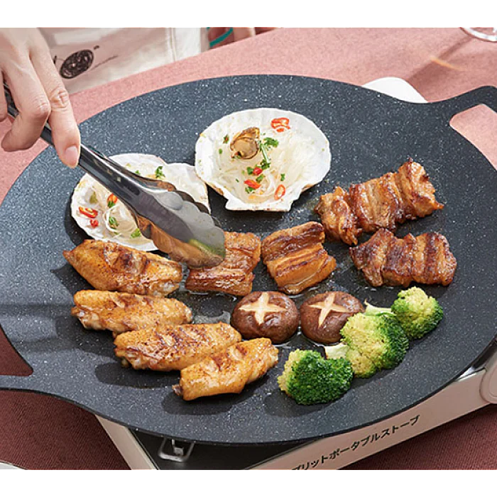 Plita rotunda coreeana pentru gratar 32 cm