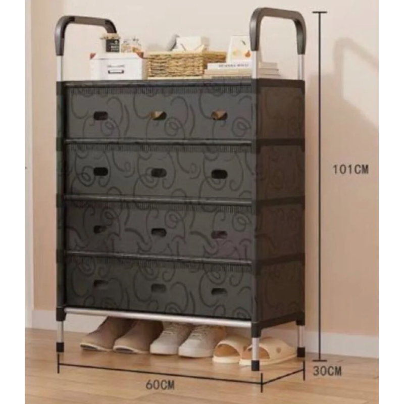 Dulap multifunctional pentru depozitarea pantofilor 5 rafturi 101x30x60