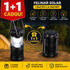 Felinar solar LED - 1+1 Cadou - functioneaza cu acumulator sau baterii