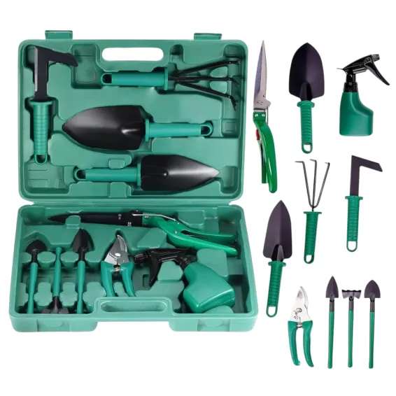 Set de scule de grădină, 10 accesorii pentru grădinărit, tăierea crengilor sau îngrijirea plantelor