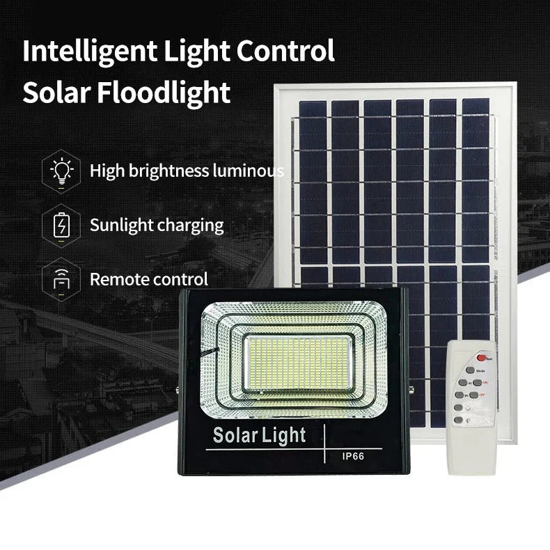 Proiector 100W , Panou Solar si telecomanda cu functii multiple