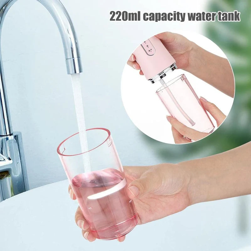 1+1: Irigator bucal profesional cu 4 capete și 3 moduri de curatare
