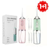 1+1: Irigator bucal profesional cu 4 capete și 3 moduri de curatare
