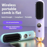 Perie de par electrica , incarcabila USB, design compact, tehnologie cu ioni negativi, pentru toate tipurile de par