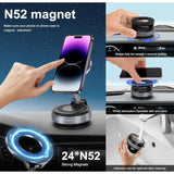 Suport auto magnetic pentru telefon, reglabil 3 axe, rotatie 360°