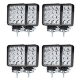 Set 8 Bucati Proiectore LED Auto, Offroad, 48W, 12V-24V
