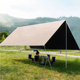 Cort umbrar impermeabil 3m x 5m, protecție UV, cu 2 stâlpi metalici