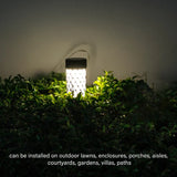 Set 2 x Lampa solara de gradina,decorativa, lumina calda, impermeabila IP65