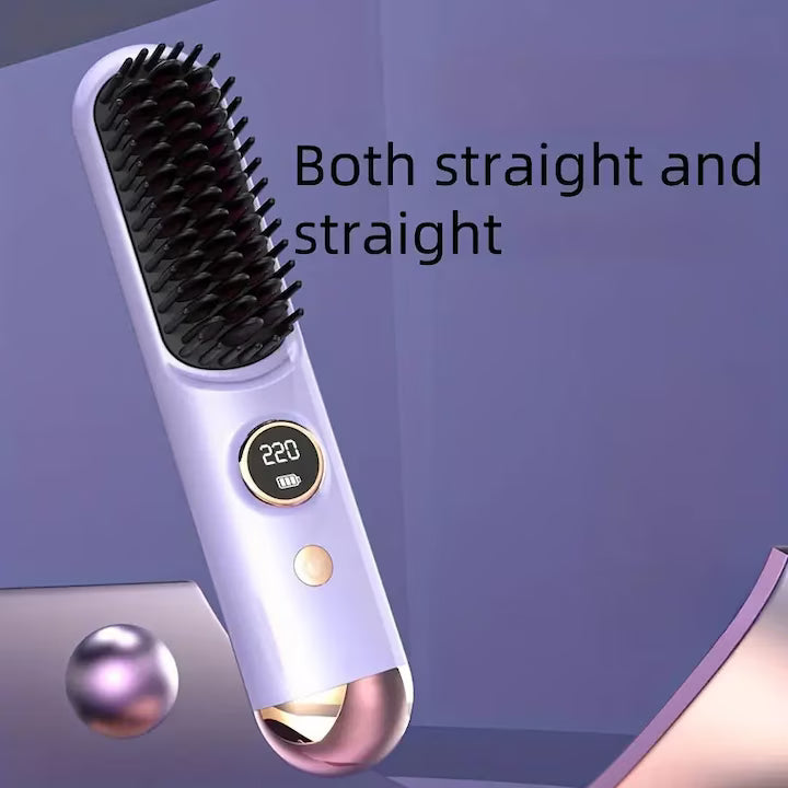 Perie de par electrica , incarcabila USB, design compact, tehnologie cu ioni negativi, pentru toate tipurile de par