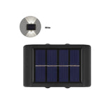 Set 4 x Lampa de perete, lumina solara cu 4 Leduri, pentru exterior, senzor de miscare