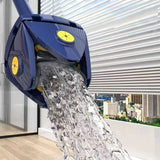 Mop plat cu 4 colturi , versatil, cap rotativ 360°, sistem revolutionar de stoarcere, usor de folosit, uscat, umed