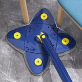 Mop plat cu 4 colturi , versatil, cap rotativ 360°, sistem revolutionar de stoarcere, usor de folosit, uscat, umed