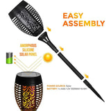 Set 10 x Lampa solara tip torta cu efect flacara