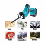 Fierastrau Electric tip Sabie cu 2 Acumulatori 48V + 4 Lame CADOU