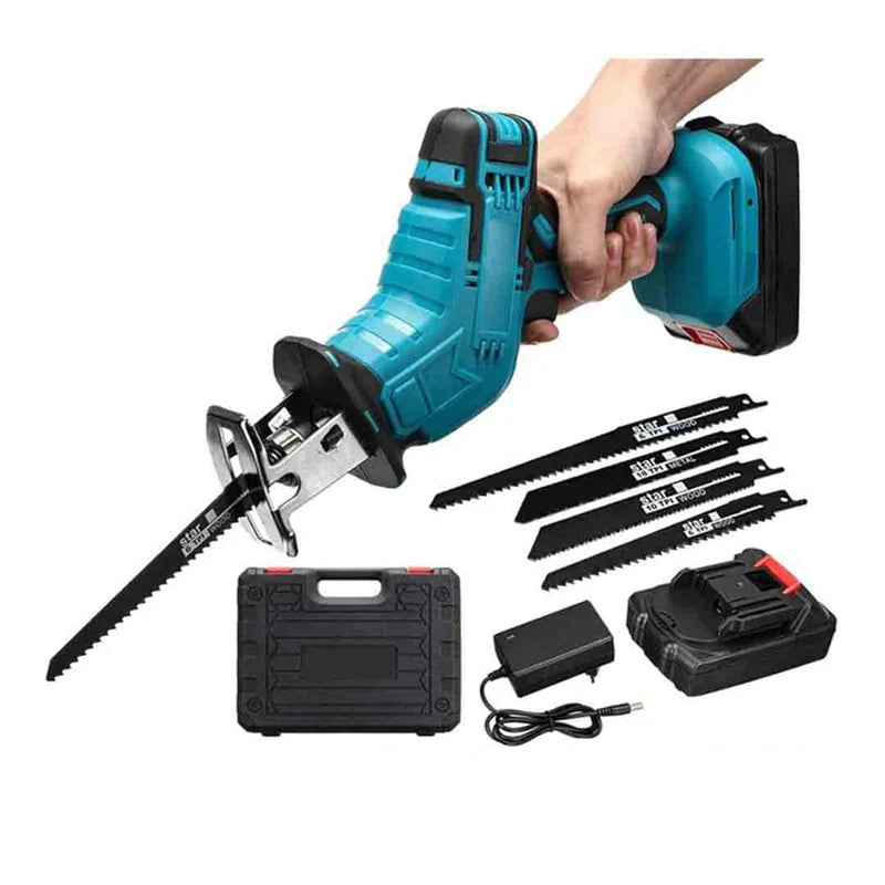 Fierastrau Electric tip Sabie cu 2 Acumulatori 48V + 4 Lame CADOU
