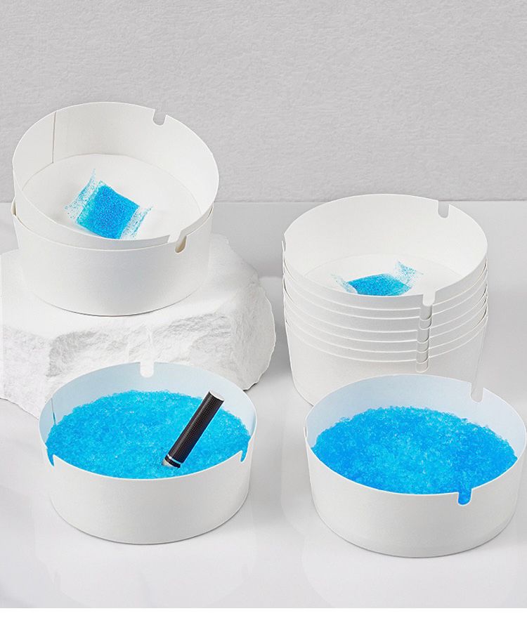 Set 25 de scrumiere de unica folosinta,cu gel
