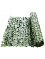 Gard artificial verde cu frunze, 300x100cm