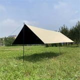 Cort umbrar impermeabil 3m x 3m, protecție UV, cu 2 stâlpi metalici, gri