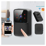 Sonerie video cu camera Wireless 720P, microfon bidirectional, alerta vizuala, WiFi