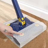 Mop plat cu 4 colturi , versatil, cap rotativ 360°, sistem revolutionar de stoarcere, usor de folosit, uscat, umed