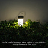 Set 2 x Lampa solara de gradina,decorativa, lumina calda, impermeabila IP65