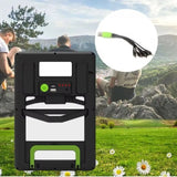 Panou solar 15W cu acumulator 1200mAh, GD-100S, portabil, cu mufe pentru incarcare devide-uri, 29x19cm, negru