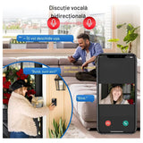 Sonerie video cu camera Wireless 720P, microfon bidirectional, alerta vizuala, WiFi