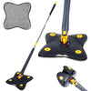 Mop plat cu 4 colturi , versatil, cap rotativ 360°, sistem revolutionar de stoarcere, usor de folosit, uscat, umed